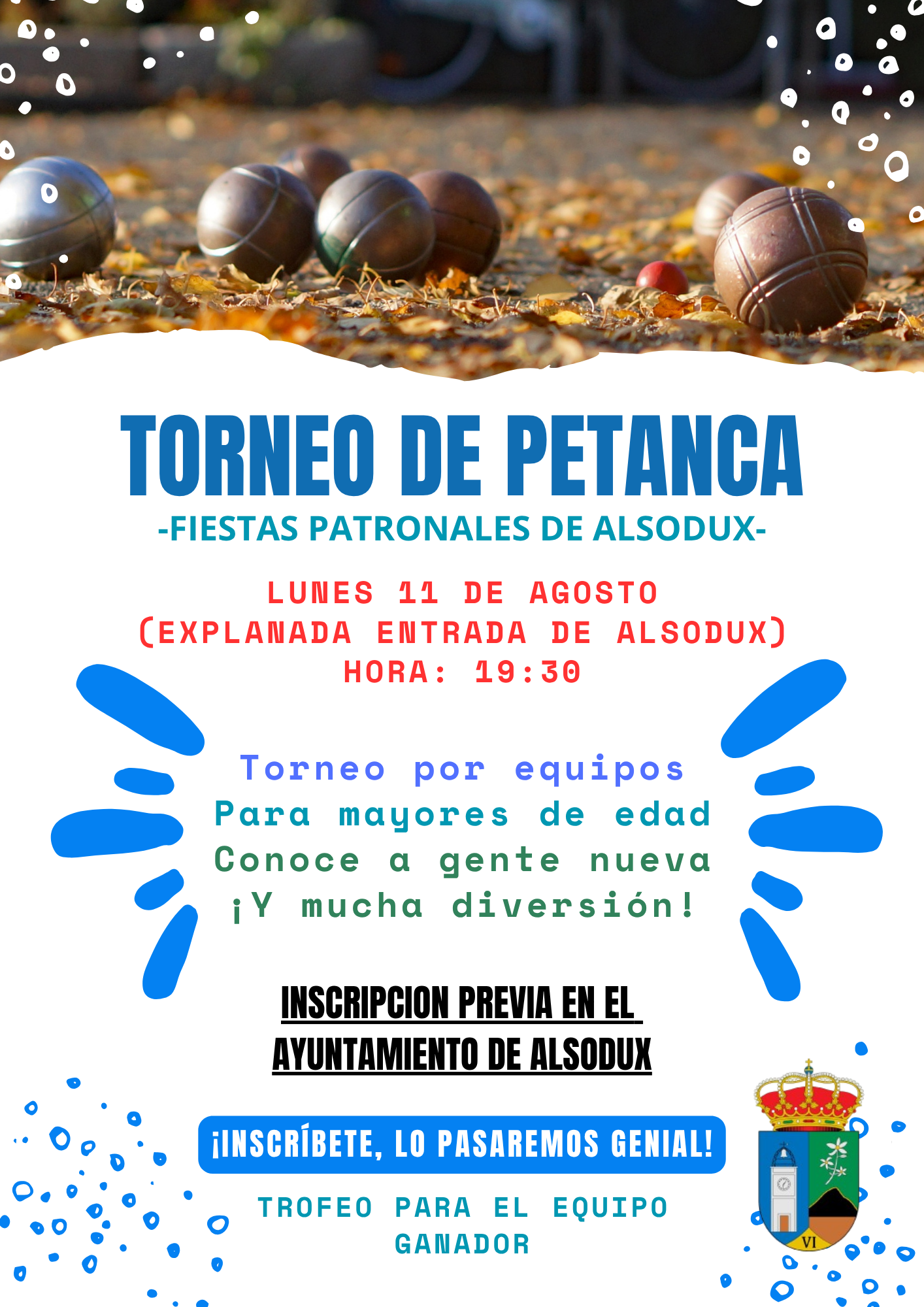 Torneo de Petanca – Fiestas Patronales de Alsodux